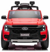 Carro elétrico para crianças FORD Ranger 12V, Assento em Couro, Controlador 2.4 GHz, Entrada Bluetooth/USB, Suspensão, Bateria 12V, Rodas Plásticas, 2