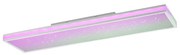 Candeeiro de teto retangular branco com LED RGBW e controlo remoto - Trafalgar Moderno