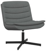 vidaXL Cadeira giratória Cinza Escuro 63 x 75 x 76 cm tecido