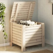 vidaXL Caixa de arrumação com tampa RANA 60x49x54 cm pinho maciço