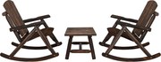vidaXL 3 pcs conjunto lounge de jardim madeira de abeto maciça
