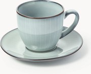 Chávena de café artesanal com pires Nordic Sea