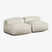 Sofá Modular Dojans De 2 Peças Beige Semoline - Sklum