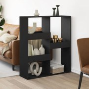 vidaXL Divisória 100x33x115 cm derivados de madeira preto