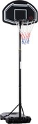 HOMCOM Tabela de Basquetebol para Exterior Altura Ajustável 160-210 cm com Rodas e Base Preenchível 76x48x254 cm Preto | Aosom Portugal