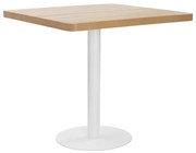 Mesa bistrô 80x80 cm MDF castanho-claro