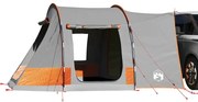 Tenda de campismo p/ 2 pessoas impermeável cinzento/laranja