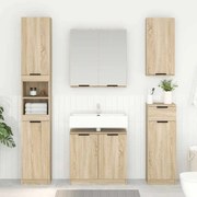 vidaXL Armário de Banheiro Carvalho Sonoma 64,5 x 33,5 x 59 cm