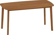 HOMCOM Mesa de jantar, estilo rústico, superfície envernizada, madeira, 150 x 80 cm, castanho | Aosom Portugal