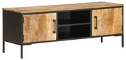 vidaXL Móvel de TV 110x35x40 cm madeira mangueira áspera maciça