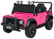 Jipe elétrico para Crianças 24V Land Rover Defender 110 SVX Concept Rodas Espuma EVA, Assento couro ecológico Rosa