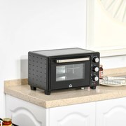 Mini Forno Elétrico 21L 1400W com Temporizador até 60min e Temperatura Ajustável até 230℃ 46x38,5x29 cm Preto