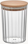 Frasco de conservação com tampa em bambu Terra, 800 ml