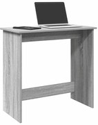 vidaXL Secretária 80x40x75 cm derivados de madeira cor cinzento sonoma