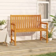 vidaXL Banco de jardim 110 cm madeira de acácia maciça