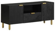 vidaXL Móvel de TV 105x33x46 cm derivados de madeira preto