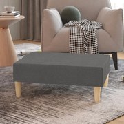 vidaXL Apoio de pés tecido 78x56x32 cinzento-claro