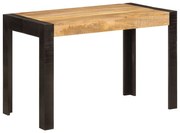 vidaXL Mesa de jantar 120x60x76 cm madeira de mangueira maciça