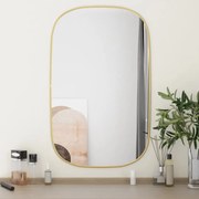 vidaXL Espelho de parede 80x50 cm dourado