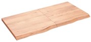 vidaXL Prateleira de parede 120x60x(2-4) cm carvalho tratado castanho