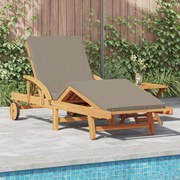 vidaXL Espreguiçadeira 2 pcs Cinzento-acastanhado 200 x 67 x 84 cm