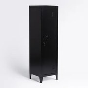 Armário Cacifo Em Aço Pohpli Negro-de-fumo - Sklum