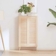 vidaXL Portas de armário 2 pcs com design de persiana pinho maciço