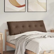 vidaXL Travesseiro para Costas Castanho 140 x 19 x 50 cm tecido