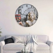 vidaXL Relógio de parede vintage 60 cm