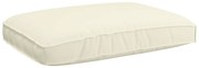 vidaXL Almofada de palete para assento Creme 120 x 80 x 12 cm