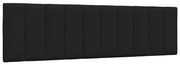 vidaXL Almofadão de cabeceira 180 cm tecido preto