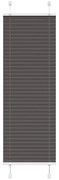 vidaXL Preto Plissada Cega 40x100 cm Largura Tecido 39,4 cm Poliéster
