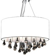 Lustre com 85 cristais branco