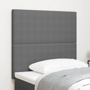 Cabeceira vidaXL Design Simples Cinza Claro 80 cm Tecido de Corduroy
