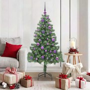 vidaXL Árvore de Natal com 150 LEDs com suporte Verde 150 cm PVC