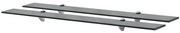 vidaXL Prateleiras flutuantes 2 pcs vidro 90x20 cm 8 mm