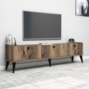 TV Stand Lidya – Nogueira e Mármore – 180x49x35 cm
