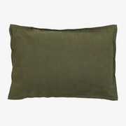 Almofada Retangular 35x50 Cm Em Algodão Elezar Verde Exército - Sklum