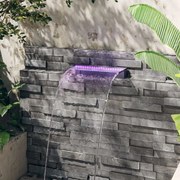 vidaXL Cascata com luzes LED RGB 45 cm acrílico