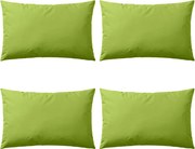vidaXL Almofadas para exterior 4 pcs 60x40 cm verde maçã