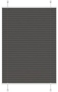 vidaXL Preto Plissada Cega 90x150 cm Largura Tecido 89,4 cm Poliéster