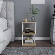 Mesa de Cabeceira Carter – Carvalho Branco – 29,6x29,6x49,4 cm