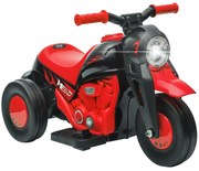 AIYAPLAY Mota Elétrica para Crianças Mota a Bateria 6V com Função de Bolhas Farol Música Motocicleta para Crianças com Velocidade 3km/h Carga 30 kg Vermelho | Aosom Portugal