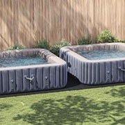 vidaXL Lona para Fundo de Piscina Ajustável Preto 820 x 420 x 0,1 cm