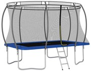 vidaXL Conjunto de trampolim retangular 335x244x90 cm 150 kg