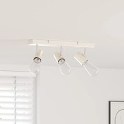 vidaXL Foco de teto Níquel Escovado 38 x 6.5 x 11.5 cm Aço