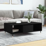 vidaXL Mesa de centro 104x60x35 cm derivados de madeira preto