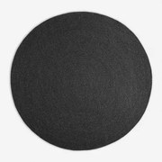 Alfombra Redonda Ø200 Cm Em Polipropileno Lisandra Cinza Grafito - Sklum