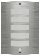 Lâmpada de parede / Aço inoxidável, Prata forma de cilindro com Sensor