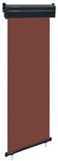 vidaXL Toldo lateral para varanda 60x250 cm castanho